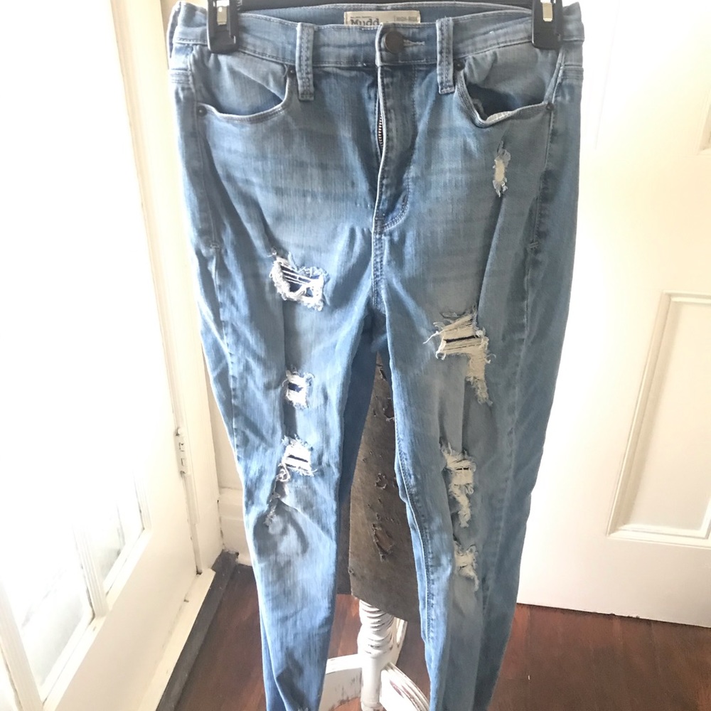 Mudd Brand Highly Distressed Jeans